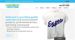 Desktop Screenshot of embroiderycreationsoflondonderry.com